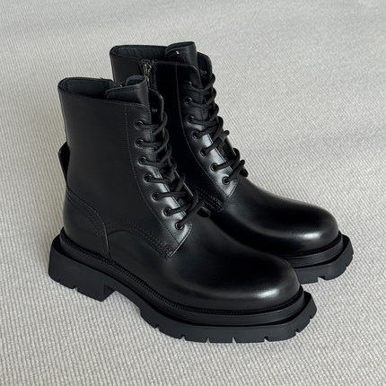 VIPlander2025新款商务休闲皮靴轻质耐磨真皮马丁靴男冬季153004