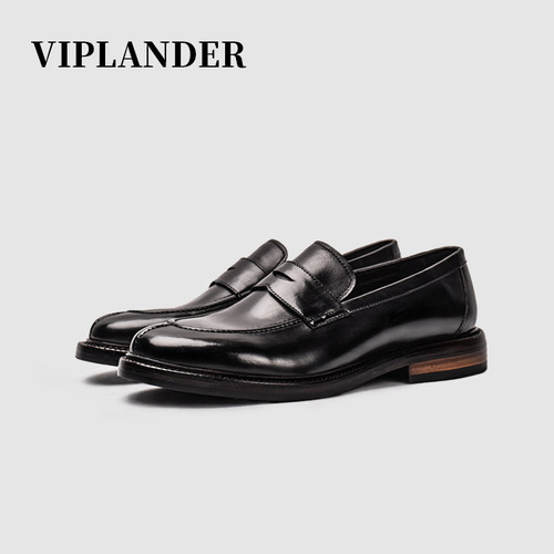 viplander真皮植鞣牛皮手工男鞋