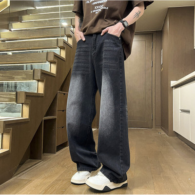 直筒裤子美式宽松阔腿裤