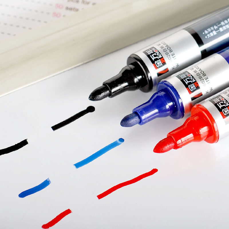 10 무료 배송 화이트 보드 펜 대용량 직선 액체 푸시 형 화이트 보드 펜 수성 지우기 쉬운 화이트 보드 펜