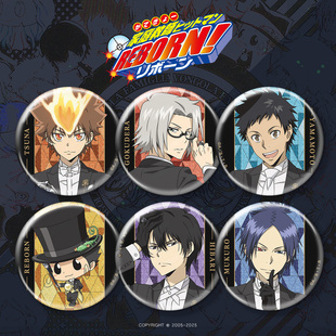 家庭教师Reborn徽章吧唧冰箱贴云雀六道彭格列动漫周边二次元 谷子