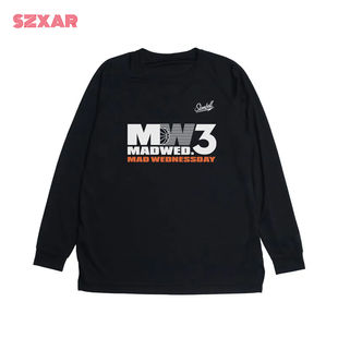 SLAMBALL联名疯狂星期三运动长袖T恤男女速干衣投篮服健身衣新款