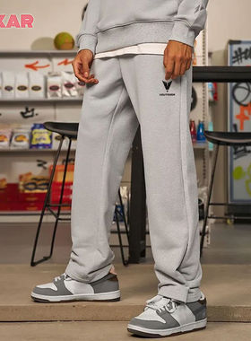 VDUTDOOR篮球健身跑步针织运动长裤男卫裤美式休闲阔腿裤