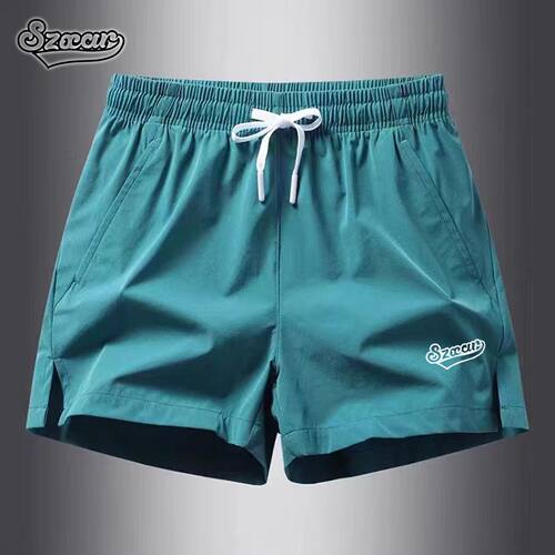 SZXAR男士运动短裤开衩女冰丝休闲弹力三分裤速干短裤子健身训练