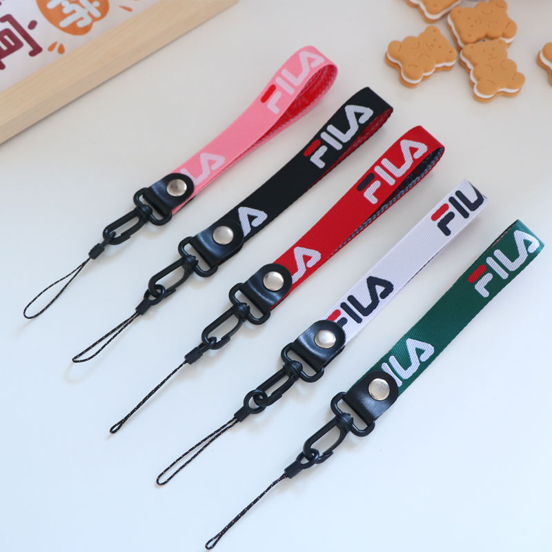 潮牌手机挂绳挂脖长绳黑色男个性创意绿色短绳白色加粗手腕绳女