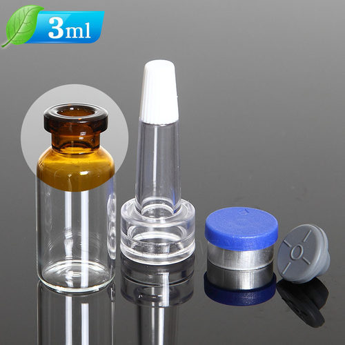 透明管制玻璃西林瓶3ml 化妆品分装香水瓶子尖嘴喇叭头冻干瓶空瓶