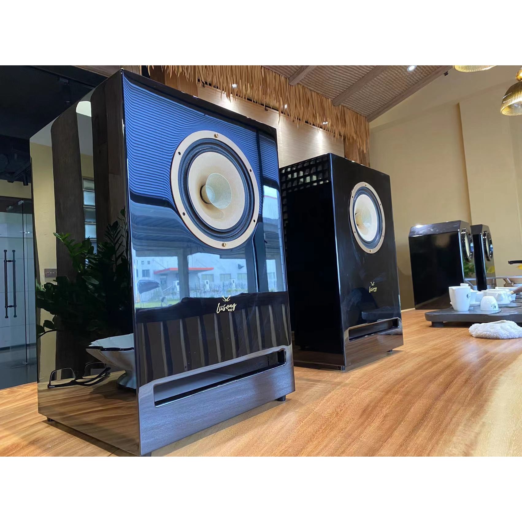 丽颂书架式6.5寸8耐用木Hifi音箱