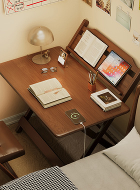 多用可折叠桌子家用儿童书房学生升降电脑桌宿舍简易学习桌免安装