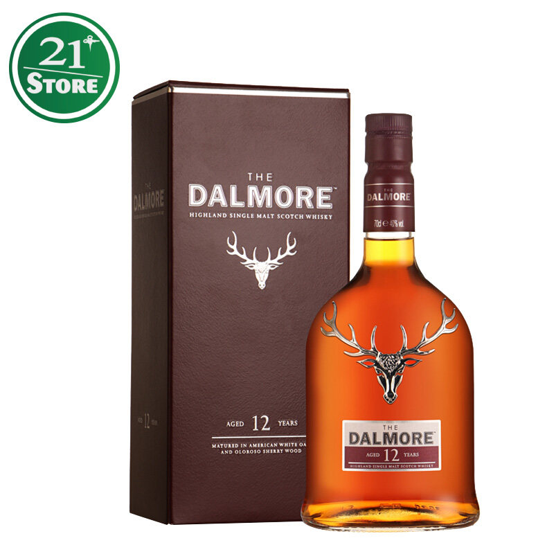 DALMORE大摩/达摩/达尔摩/12年苏格兰单一麦芽威士忌700ml礼盒装