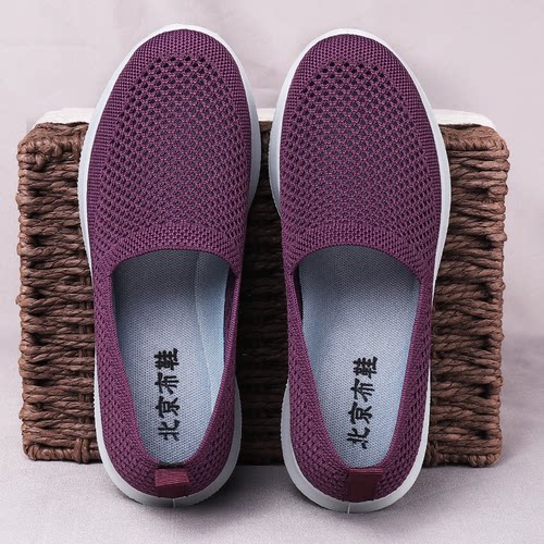 老北京布鞋妈妈夏季网面鞋透气