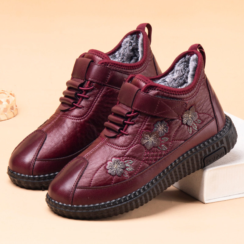 老北京布鞋女冬季中老年妈妈加绒保暖鞋红色软底防滑老人奶奶棉鞋,女鞋,高帮鞋,淘宝优惠券,粉丝福利购,淘宝优惠卷
