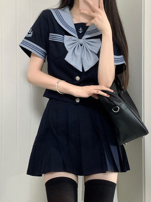 jk制服原创正版水手服日系学院风套装短袖春季夏季学生校供套装女