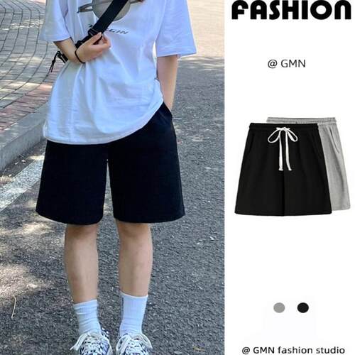 亏本冲量运动休闲直筒五分裤女