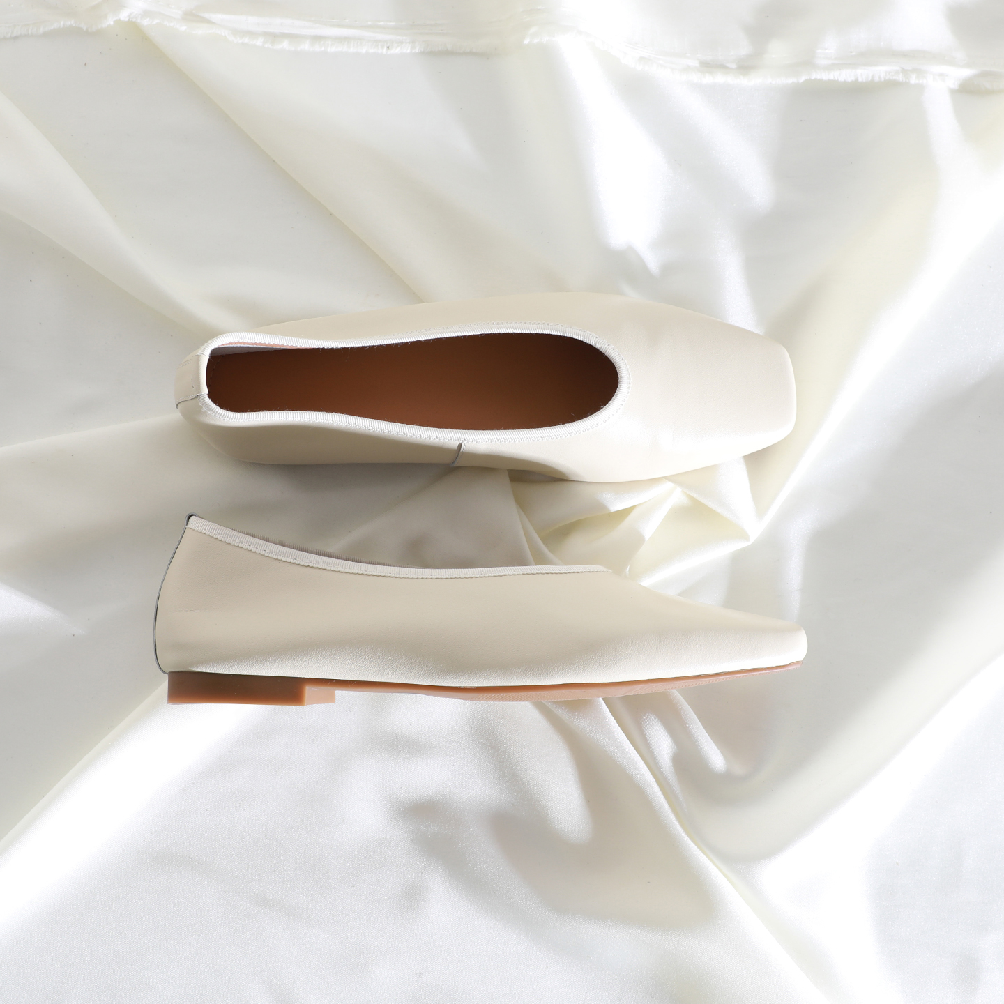 韩版方头中口一脚蹬单鞋平跟