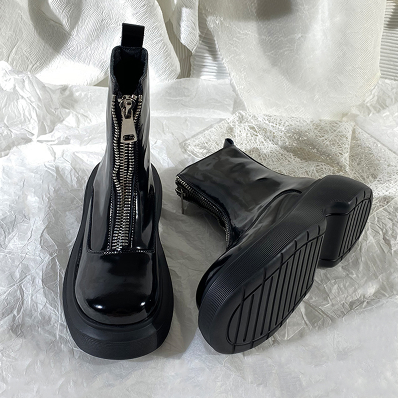 莲花府邸冬季短靴厚底