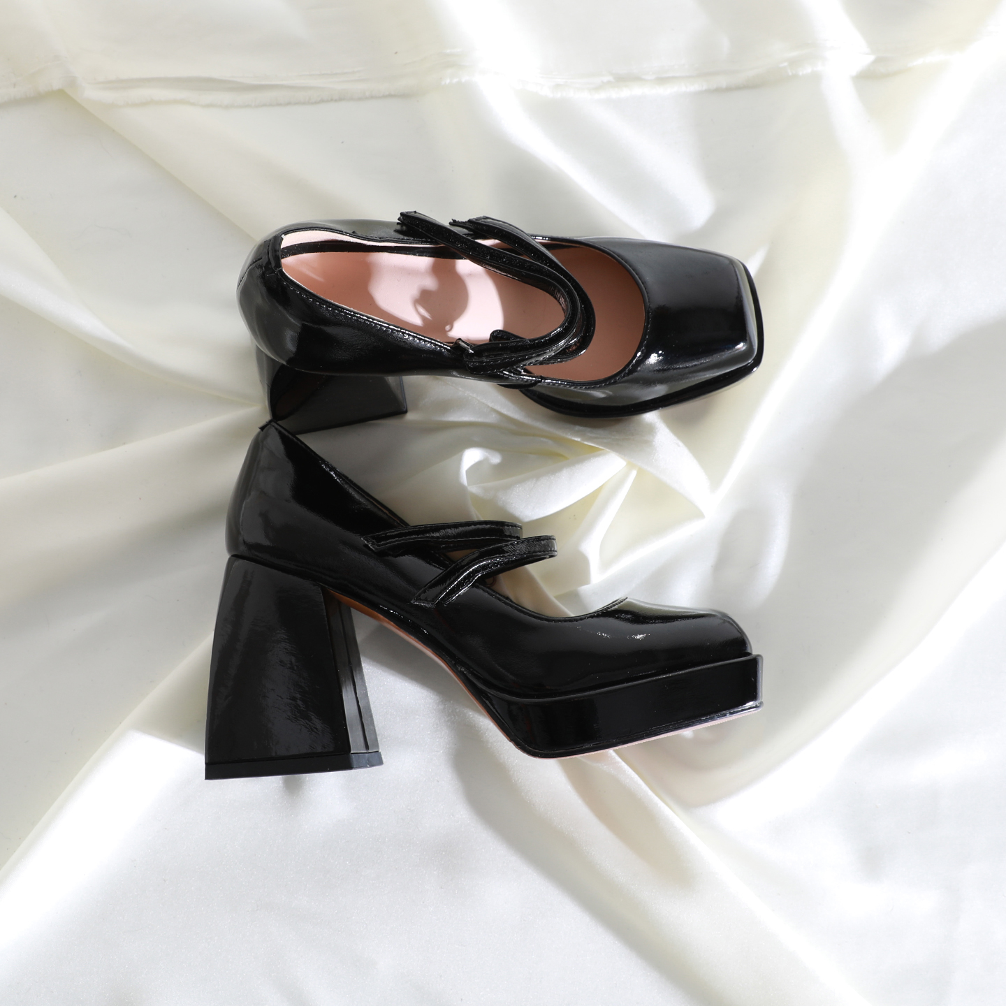 莲花府邸新款防水台欧美高跟鞋