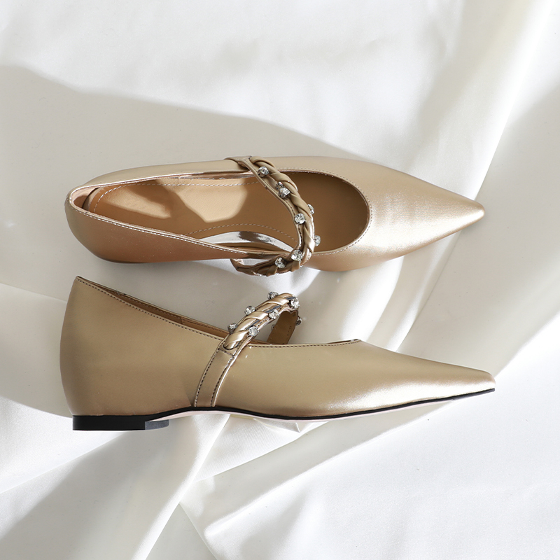 莲花府邸气质尖头内增高玛丽珍鞋