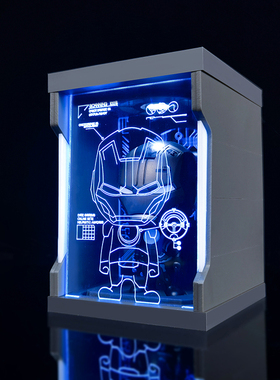 toysbox q版cosbaby人偶ht格纳库展示防尘盒适用于钢铁侠