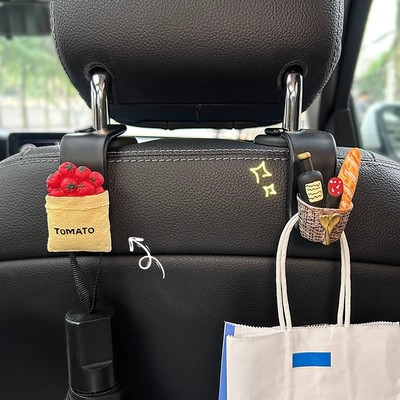 汽车座椅挂钩多功能椅背前后排小挂钩车载置物收纳车上用品可爱女