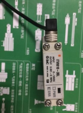 SMC原装薄型电气比例阀ITV0010-3BL,0.1mpa,电压型DC0-10V带电缆
