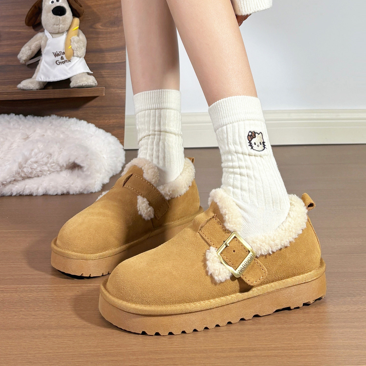 回力加绒加厚棉鞋女轻便百搭冬季新款雪地靴原创软底保暖厚底靴子,女鞋,时尚雪地靴,淘宝优惠券,粉丝福利购,淘宝优惠卷