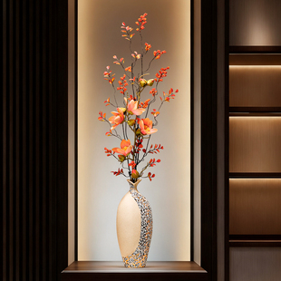 入户门玄关花瓶摆件客厅插花高档电视柜壁龛细高花器装饰乔迁礼品