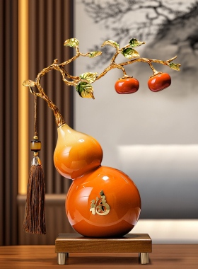 新中式客厅招财福禄双全葫芦摆件
