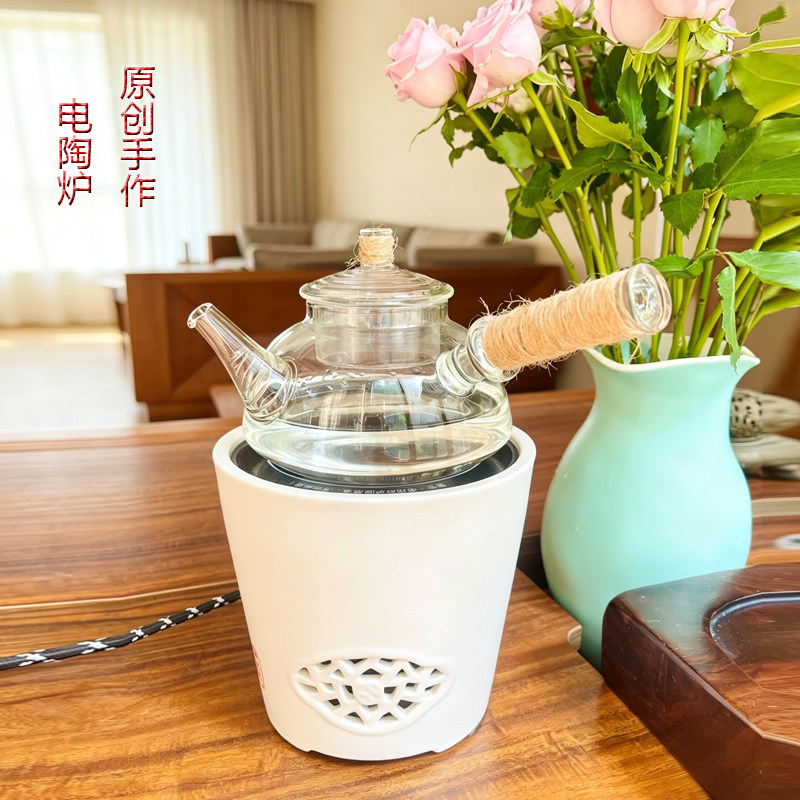 清风炉陶瓷电陶煮茶炉静音