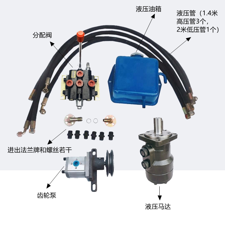 改装液压马达动力单元行走马达齿轮泵卷扬机跑步机扫雪车旋挖机