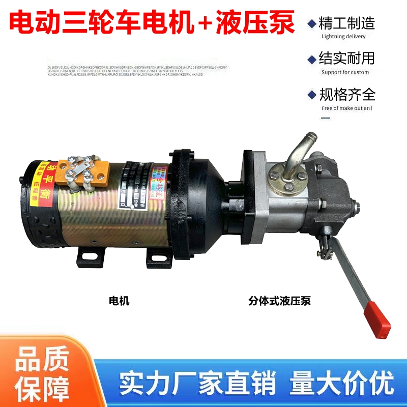 48V60V72V电动三轮车电机液压泵