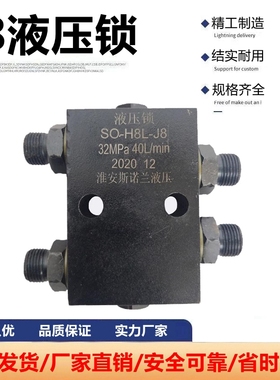 SO-H8L-J8管式液压锁双向液压油缸支腿升降平台吊车保压阀锁止阀