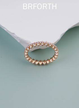 BRFORTH 铆钉戒指  太阳花轻奢戒指女简约气质感设计精致戒指