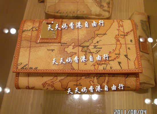 香港代购 马天尼地图钱包/中长款钱包 W025 意大利地图钱包 正品