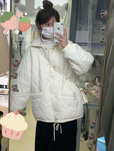 冬季外套2025新款女爆款棉袄羊羔绒加厚宽松夹棉棉衣oversize棉服