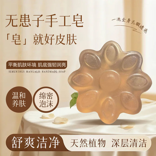 无患子深层清洁天然植物皂身体清洁温和清爽控油草本果冻手工皂