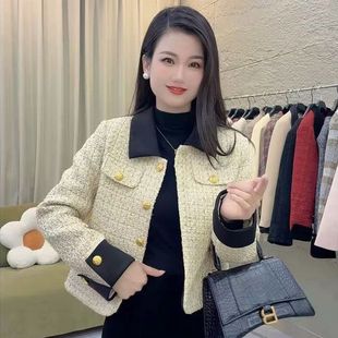 高级法式小香风短款外套秋冬2025气质设计新款感外小个子女士上衣