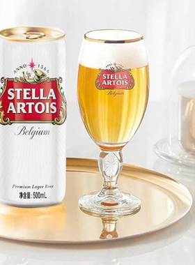 比利时进口 时代(斯特)Stella Artois淡色拉格啤酒500ml听装整箱