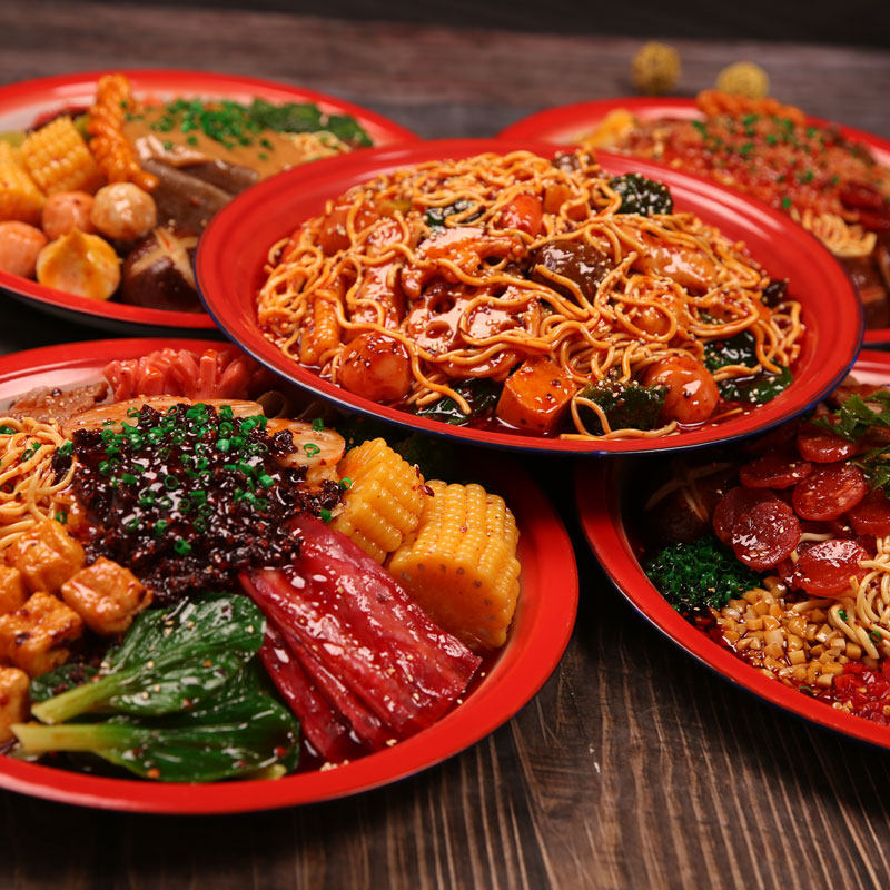 仿真麻辣拌食品模型假菜样品
