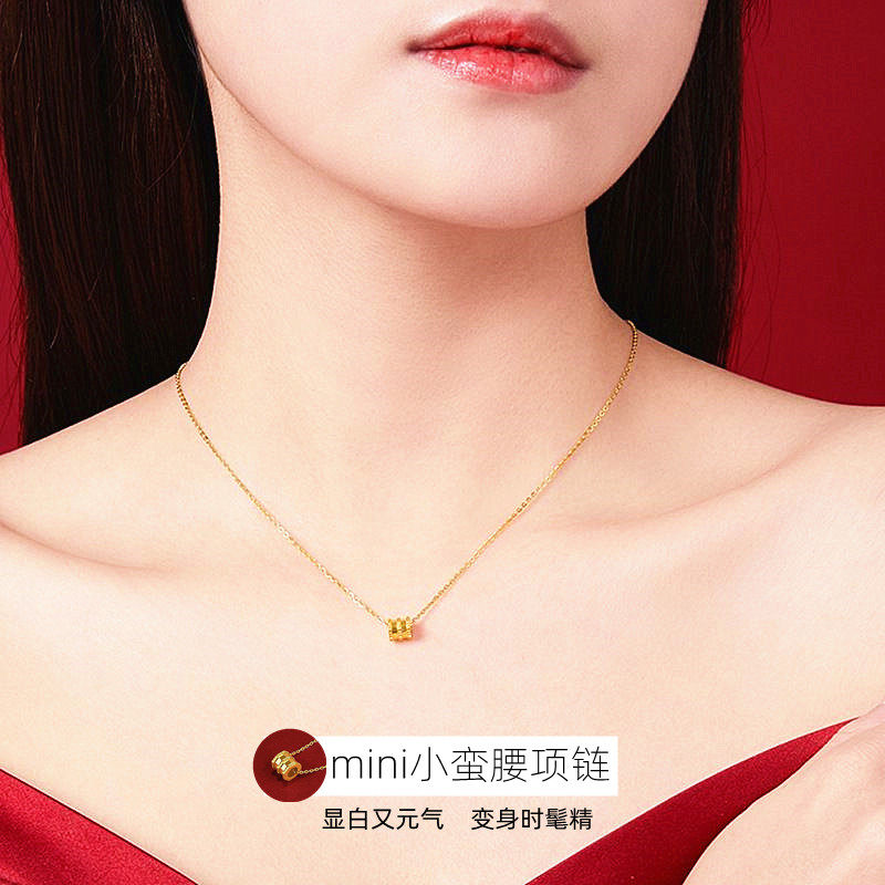 项链越南沙金不掉色o字链女
