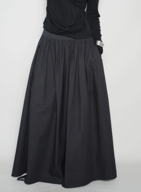 AIRROOM「纯色四季」极简艺术感抽褶设计百搭复古氛围感半身长裙