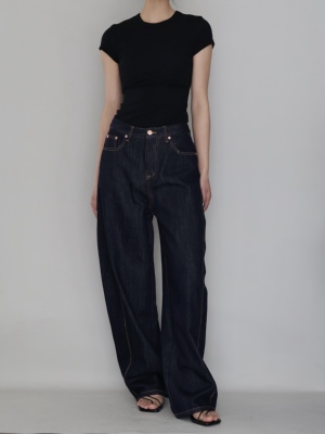 AIRROOM廓形复古显瘦香蕉牛仔裤