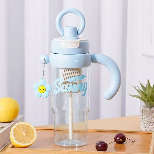 Q高颜值冰霸杯耐高温茶水分离吸管杯大容量便携双饮泡茶水杯