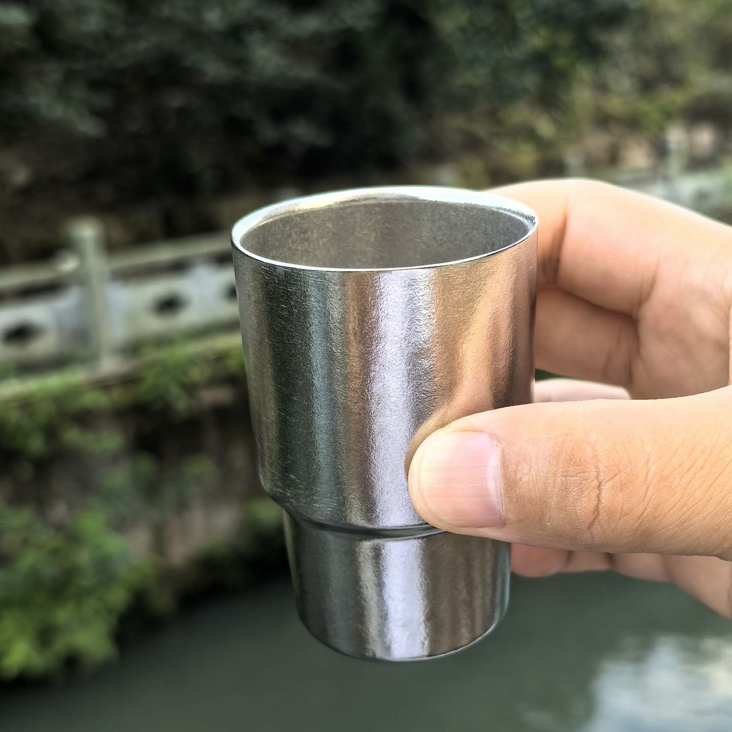 纯钛烈酒杯100ml一口闷白酒杯
