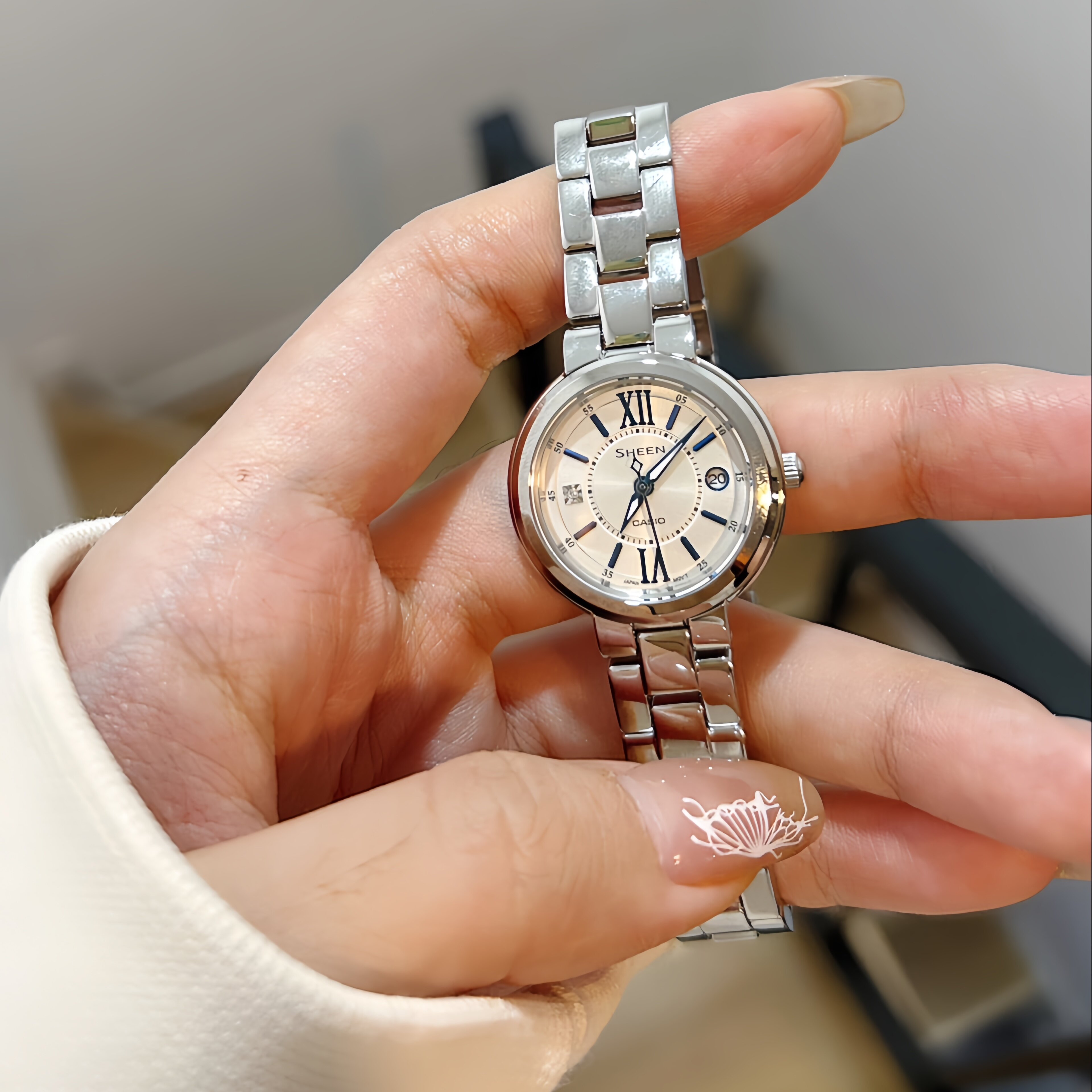 【特价】平价版蓝气球CASIO卡西欧SHE-4528D 4029SGA 女款石英表