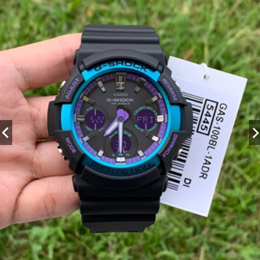 卡西欧g-shock运动防水男太阳能手表gas-100bl 100b  gaw-100g