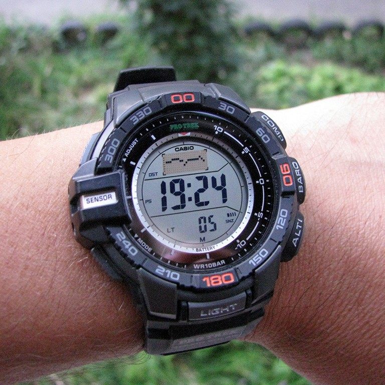 现货卡西欧登山表太阳能海拔气压运动防水男手表prg-270 pag-240