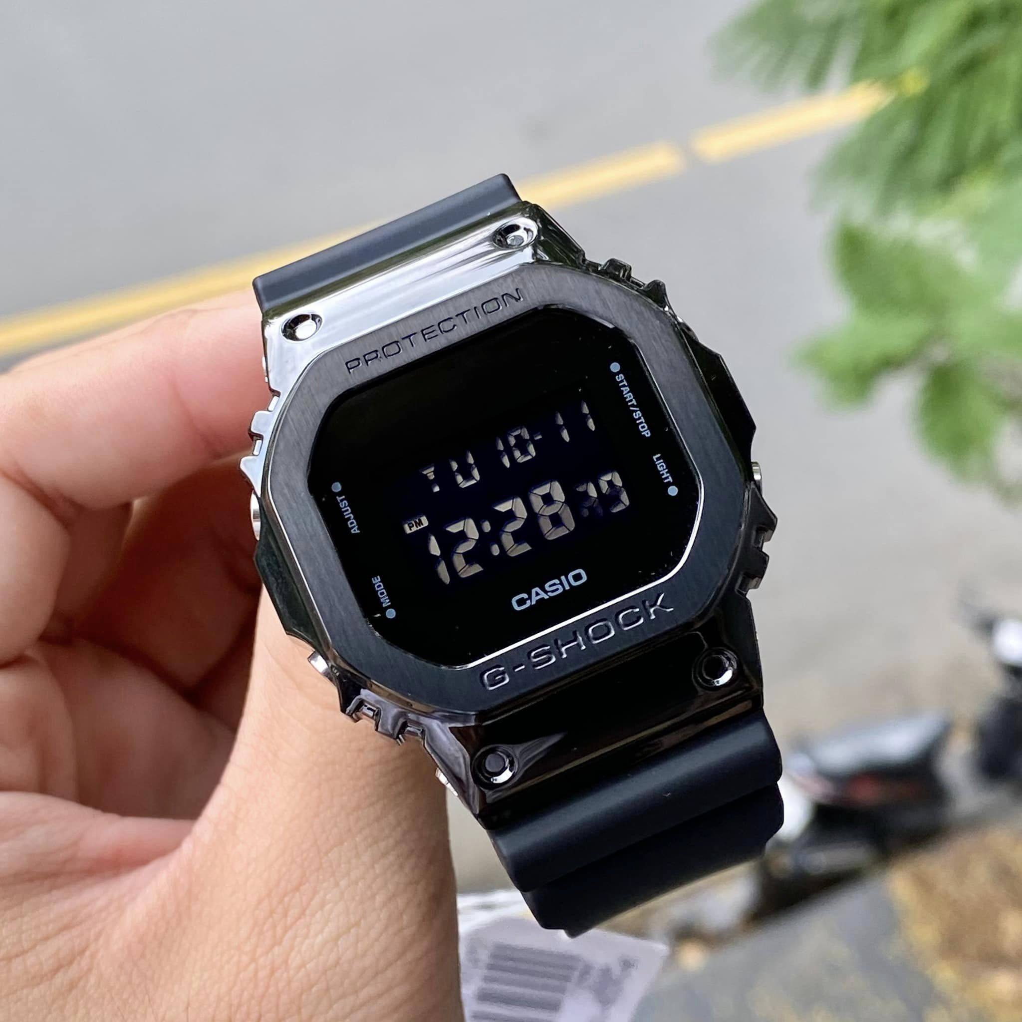 卡西欧g-shock金属复古防水运动方块手表gm-5600-1 gm-5600b-1