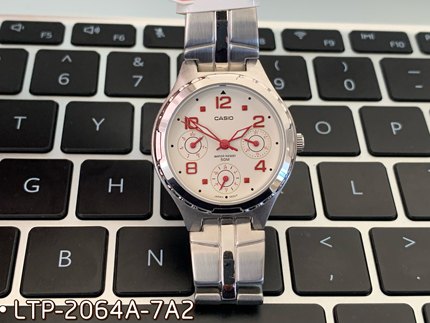 卡西欧女士石英手表时尚指针钢带防水LTP-2064A  2085 1303 1391