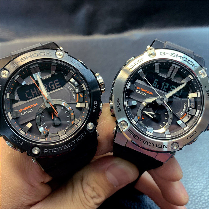 卡西欧g-steel钢铁之心太阳能蓝牙防水运动手表男gst-b200 b200d