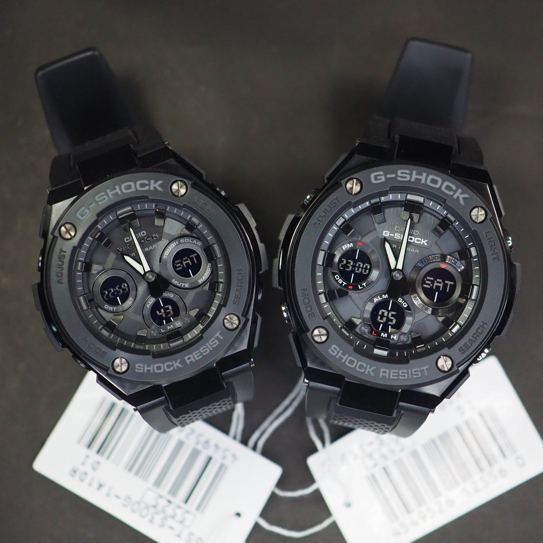 卡西欧钢铁之心电波太阳能防水防震运动男表gst-s100g s300 w300